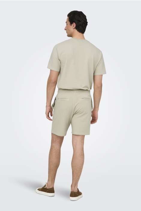 Only & Sons onskian life reg seersucker shorts